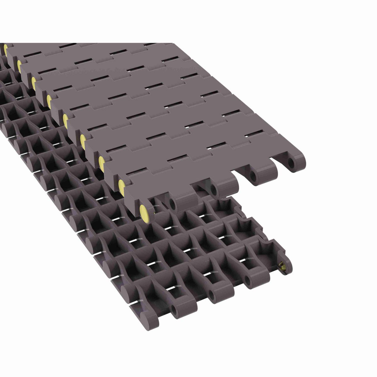 Rexnord 5935 Straight Running Solid Top, Material: Brown High Performance, Width: 3in, Pitch: 0.75in - 81414931