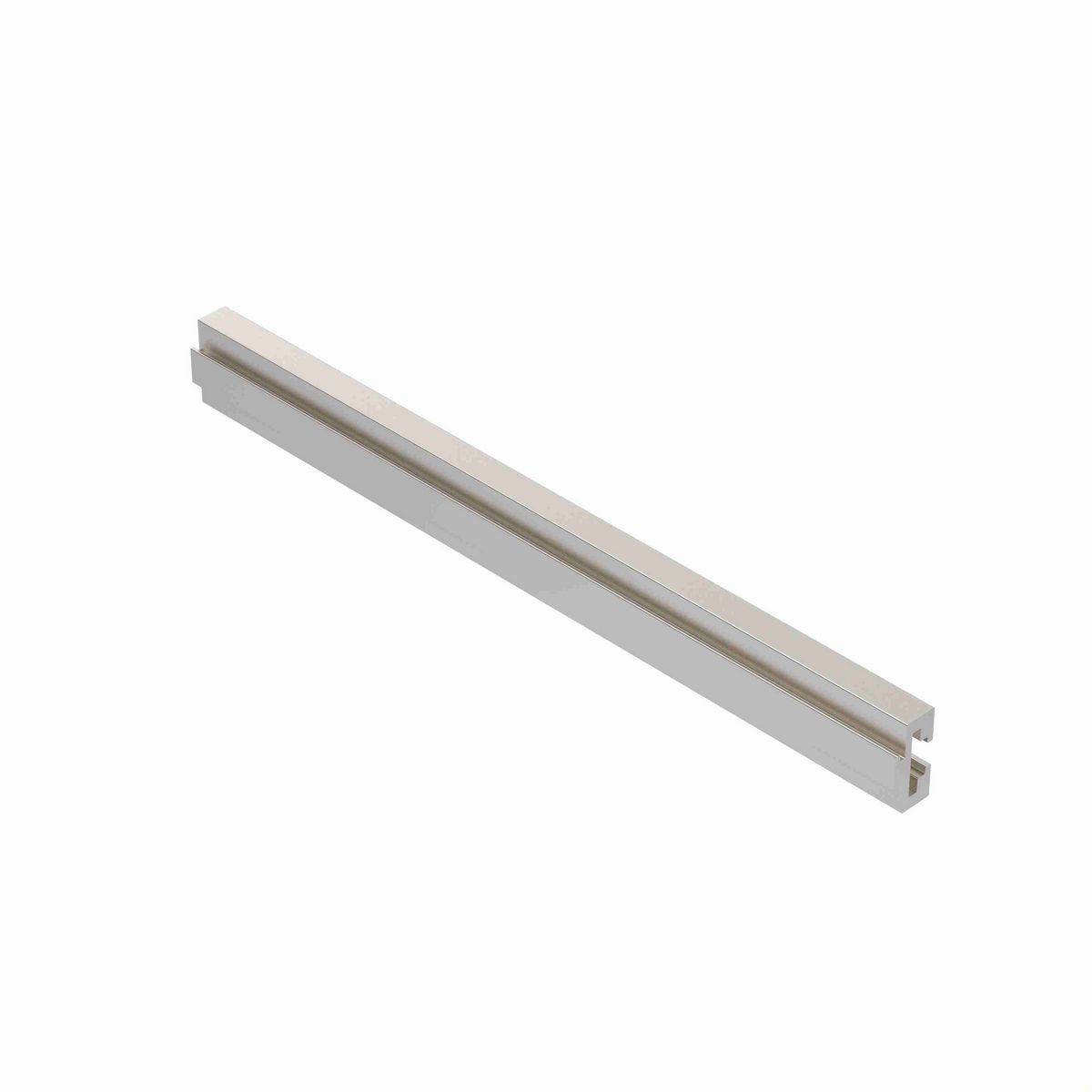 System Plast Combination Group B (Rail): 1.24"W X 0.47"H X 240"L Aluminum - VG-A900-20