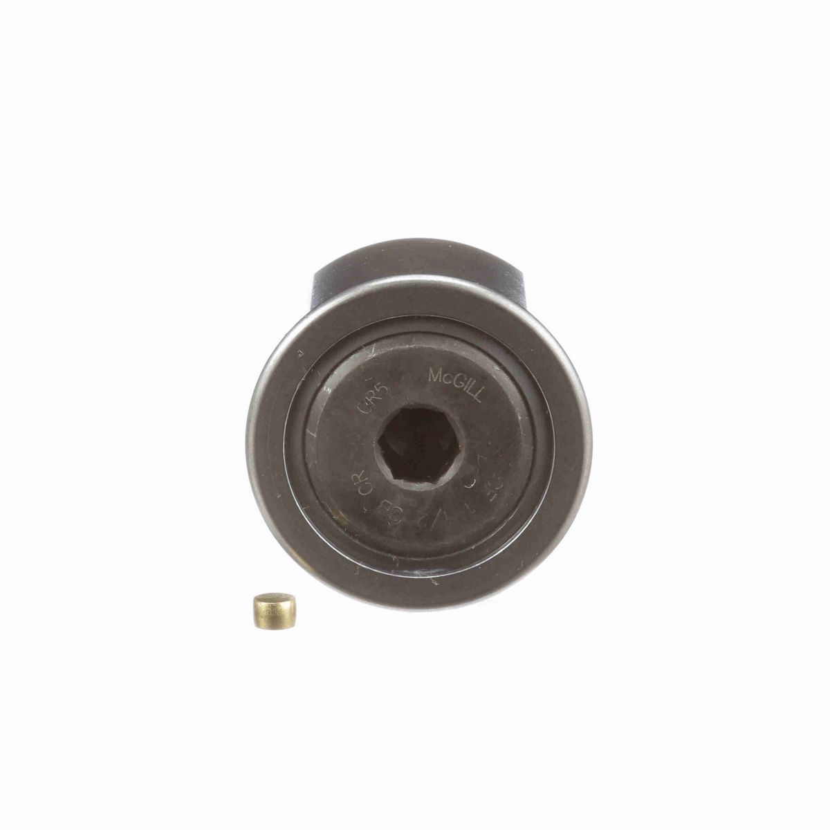 Опорный ролик с цапфой McGill CAMROL CF 1 1/2 SB CR, цилиндрический, из высокоуглеродистой нержавеющей стали, с уплотнением, с шестигранным отверстием