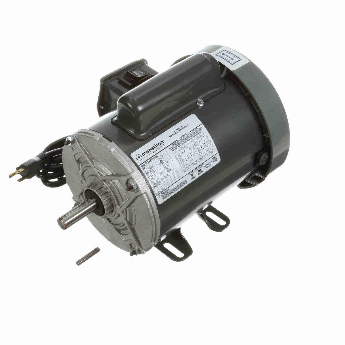 LEESON General Purpose Motor, 1 HP, 1 Ph, 60 Hz, 115/230 V, 3600 RPM, 56 Frame, TEFC - C663
