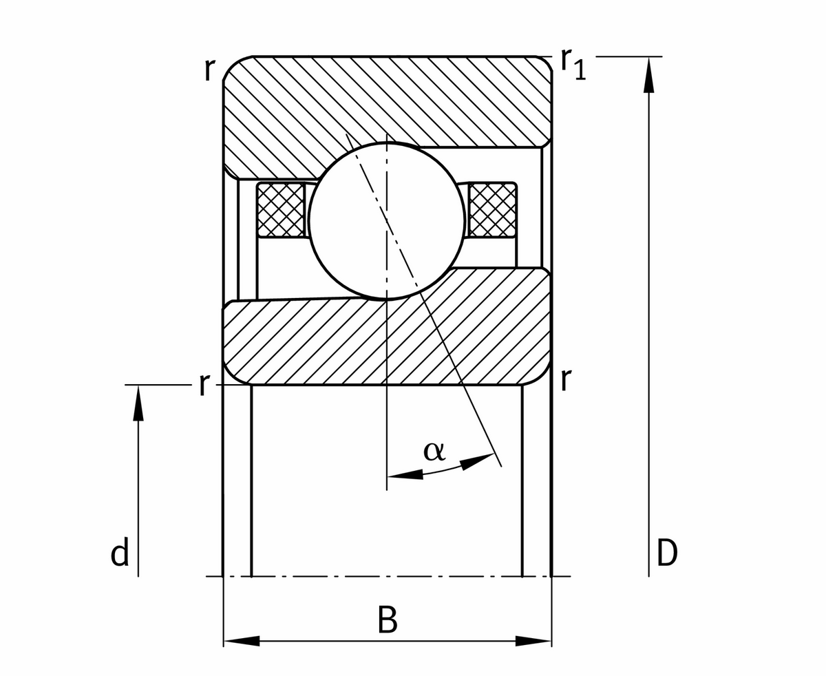 Высокоскоростной шпиндельный подшипник FAG VCM7006-C-T-P4S-UL-XL