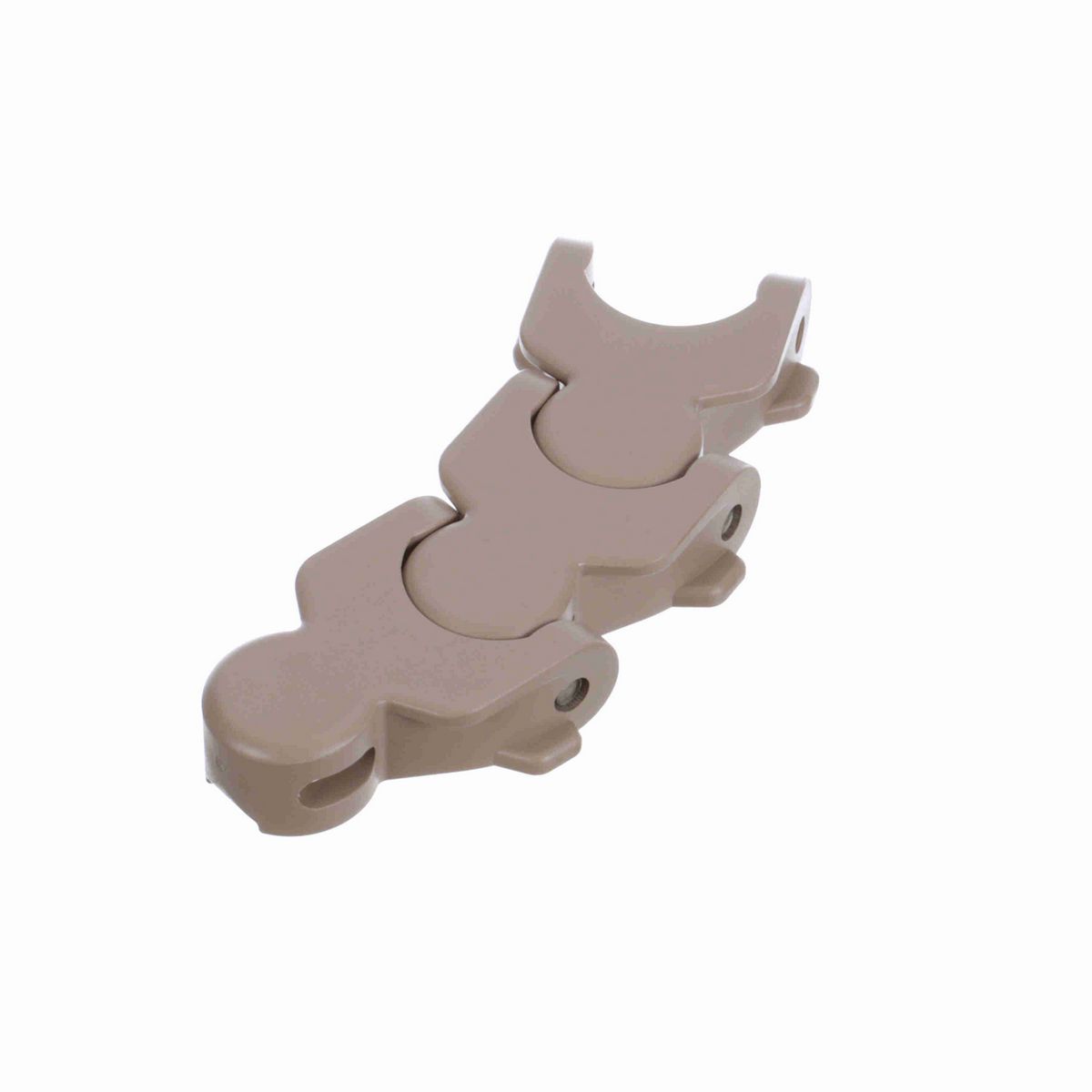 System Plast 1701TAB Side-flexing Solid Top, Material: Tan Low Friction, Width: 53.1mm, Pitch: 50mm - LF1701-TAB