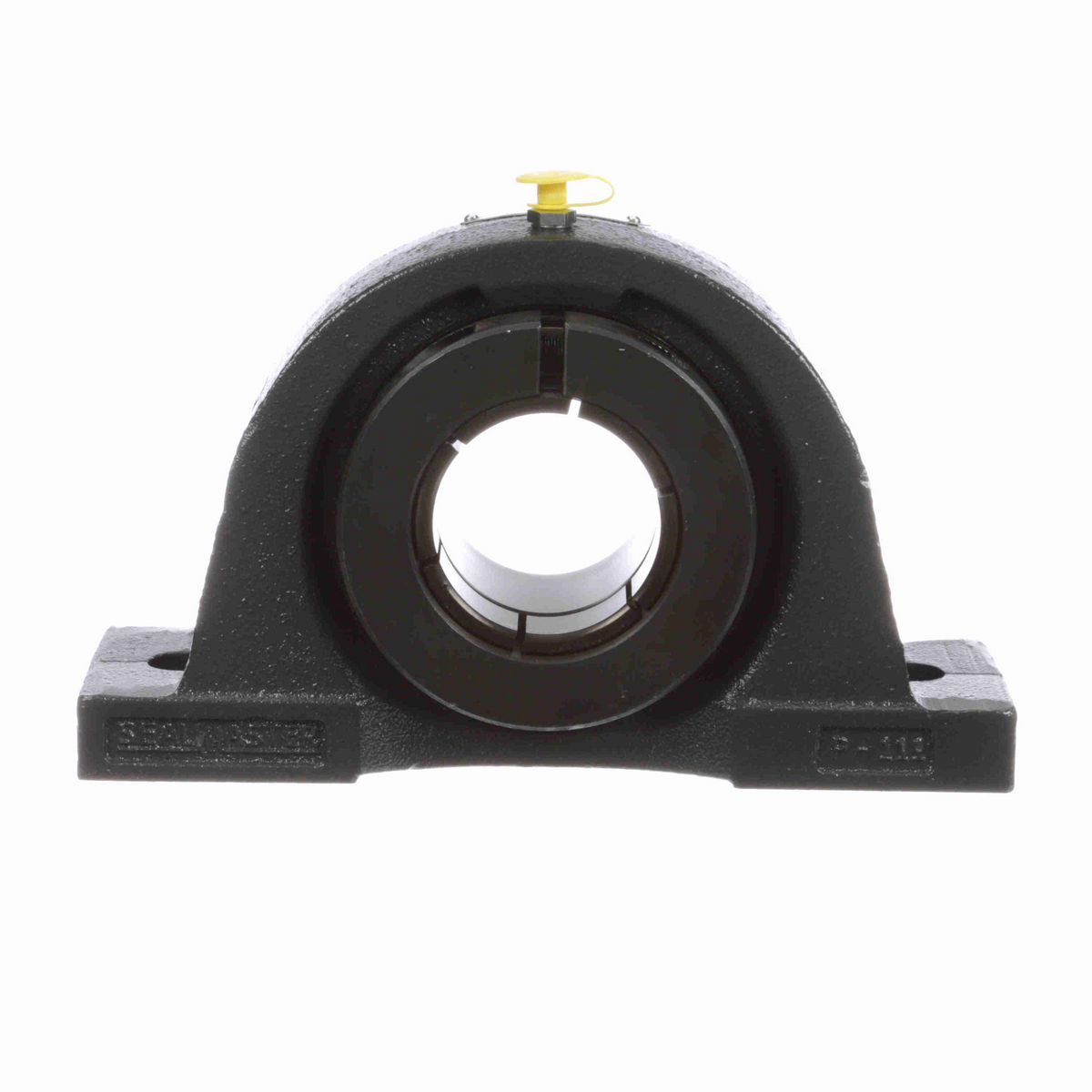 Sealmaster Mounted Cast Iron Two Bolt Pillow Block Ball Bearing - 52100 Bearing Steel, Black Oxided - Concentric Lock - NP-36T