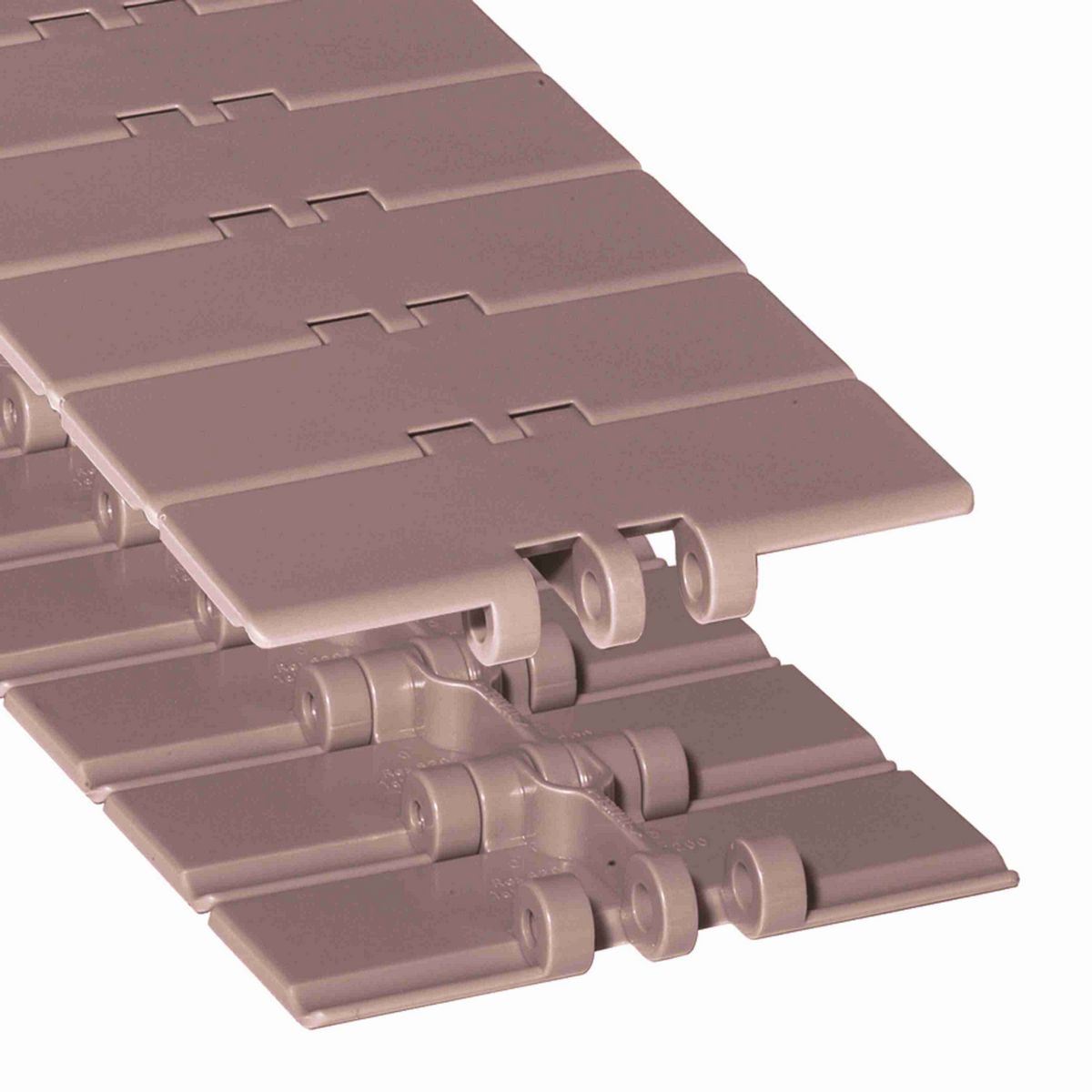 Rexnord 820 Straight Running Solid Top, Material: White Plain Acetal, Width: 6in, Pitch: 1.5in - D820K6W