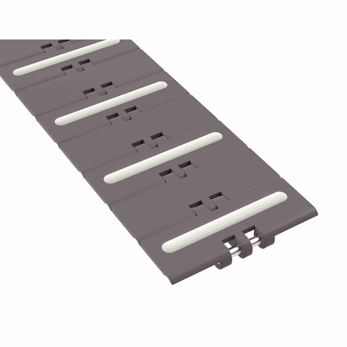 Rexnord 820 RubberTop Straight Running RubberTop®, Material: Brown High Performance, Width: 4.5in, Pitch: 1.5in - 81418892