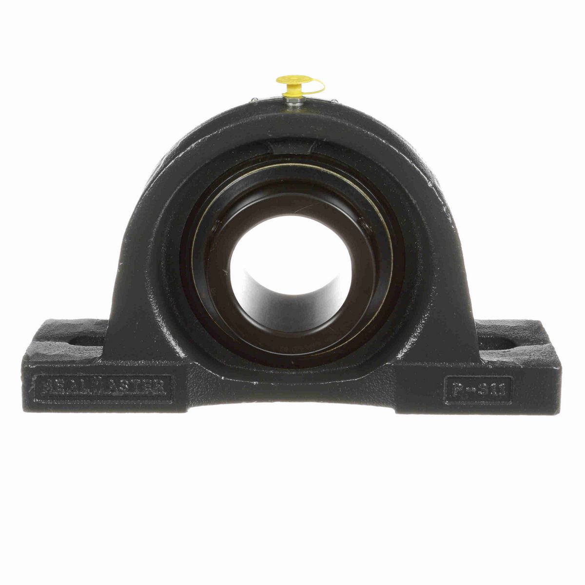 Sealmaster Mounted Cast Iron Two Bolt Pillow Block Ball Bearing - 52100 Bearing Steel, Black Oxided - Setscrew Lock - MP-42