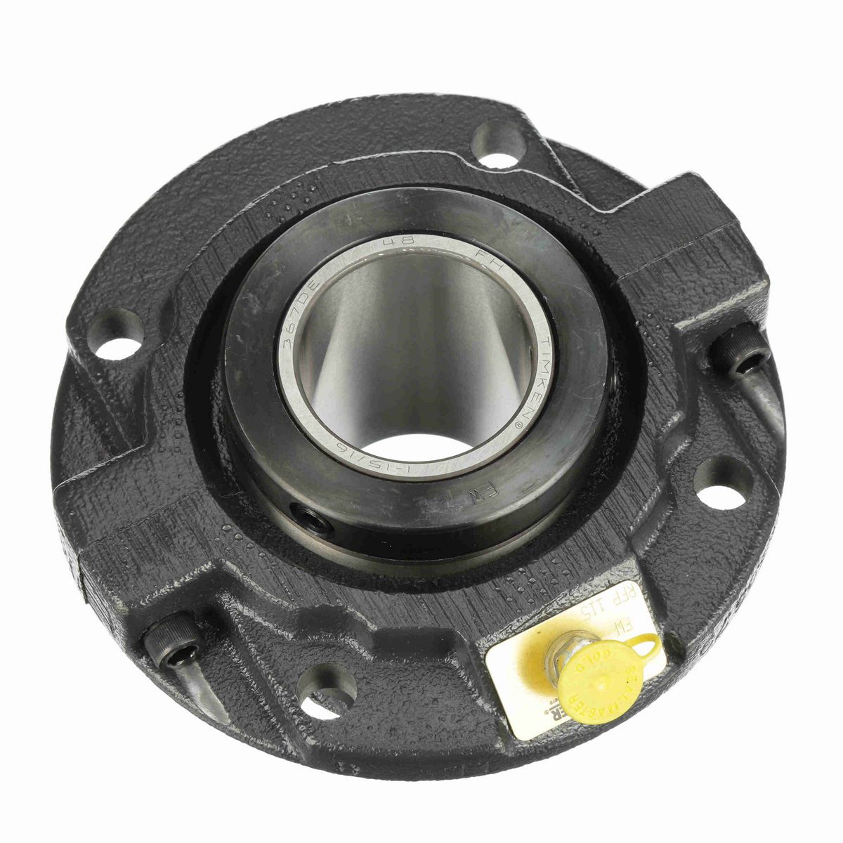 Sealmaster Mounted Cast Iron Piloted Flange Tapered Roller - 52100 Bearing Steel - Double Collar Mount Lock - RFP 115