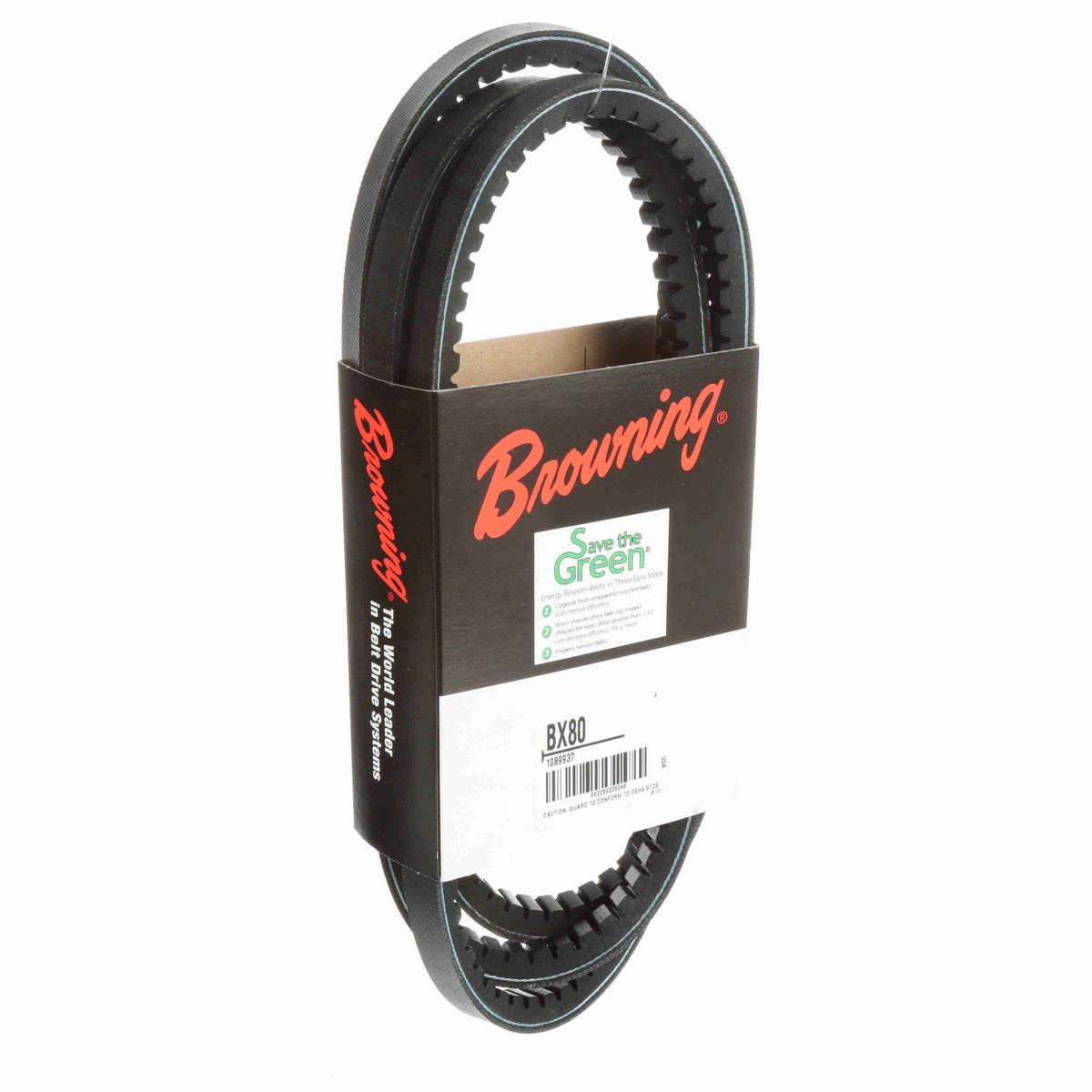 Browning EPDM Notched Belt 98% Efficient - BX80