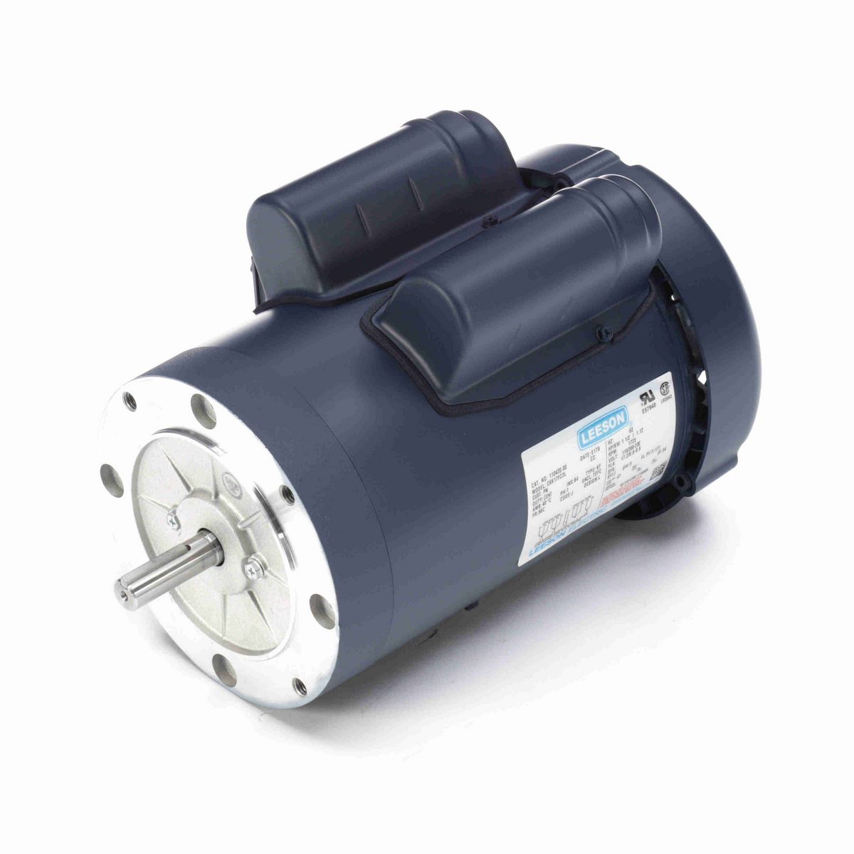 LEESON General Purpose Motor, 1.50 HP, 1 Ph, 60 Hz, 115/230 V, 1800 RPM, 56C Frame, TEFC - 110420.00