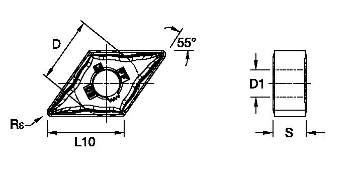 Kenloc Inserts Kennametal DNMG-FF [3748368]