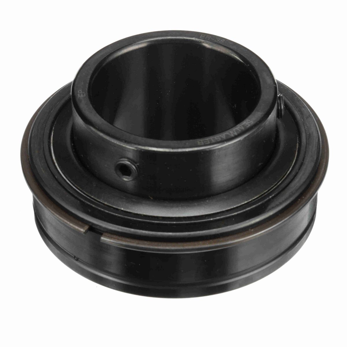 Sealmaster Mounted Insert Only Ball Bearing - 52100 Bearing Steel, Black Oxided - Setscrew Lock - ER-38