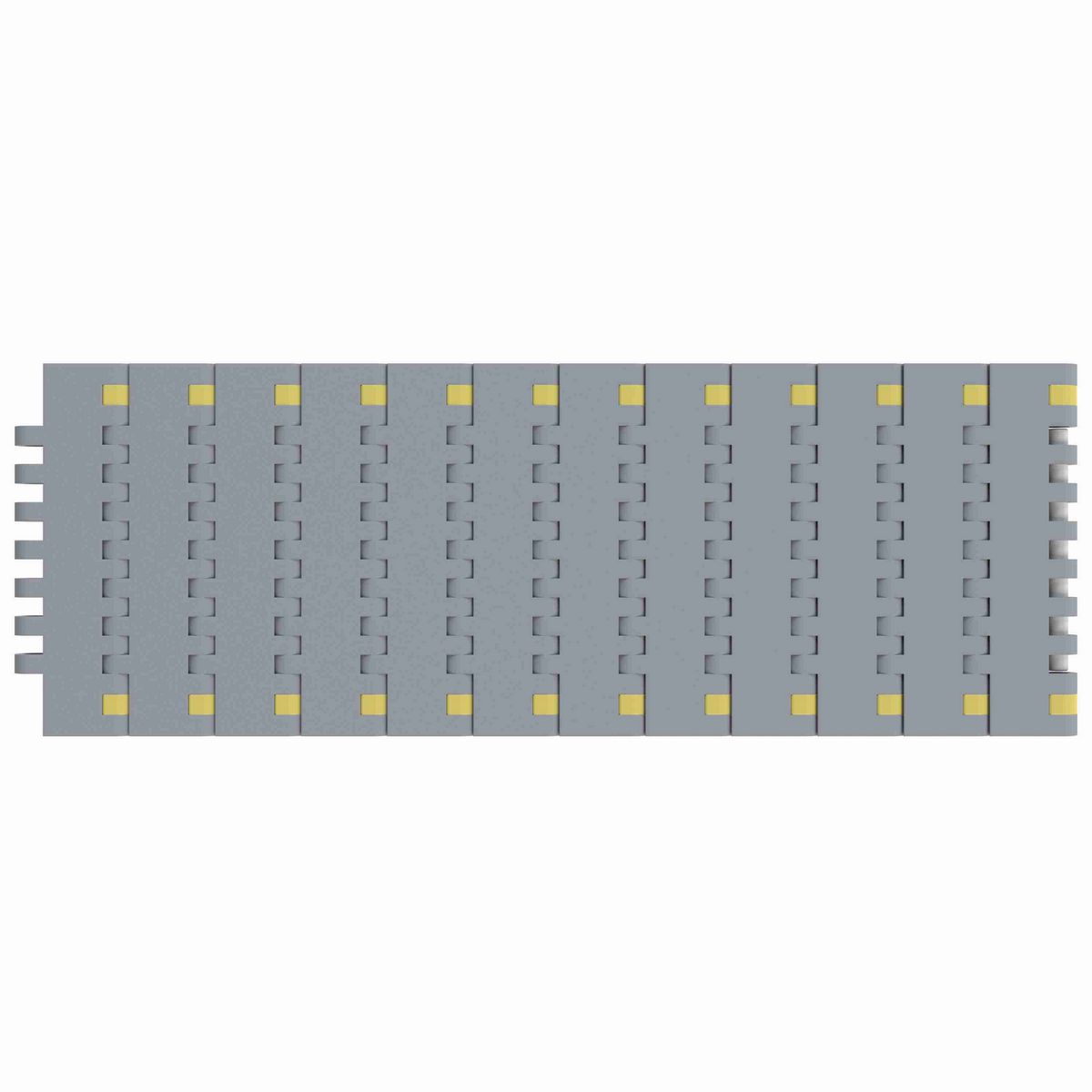 Rexnord 8505 Straight Running Solid Top, Material: Silver Platinum Series™ X, Width: 3.25in, Pitch: 0.75in - 10286177