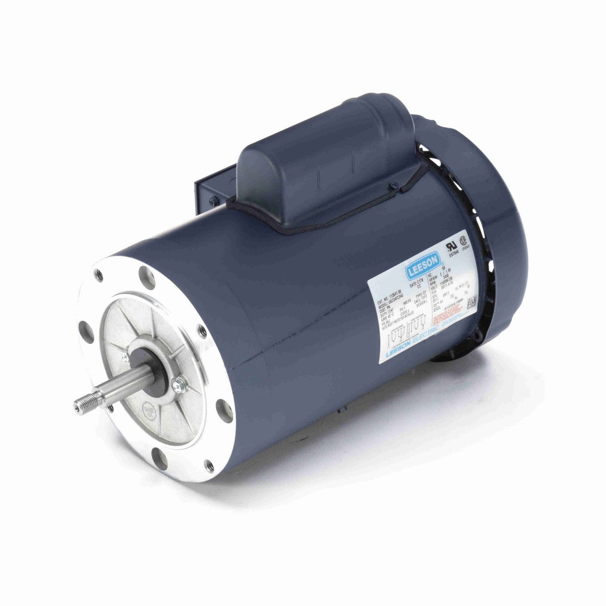 LEESON Jet Pump Motor, 2 HP, 1 Ph, 60 Hz, 115/230 V, 3600 RPM, 56J Frame, TEFC - 113641.00
