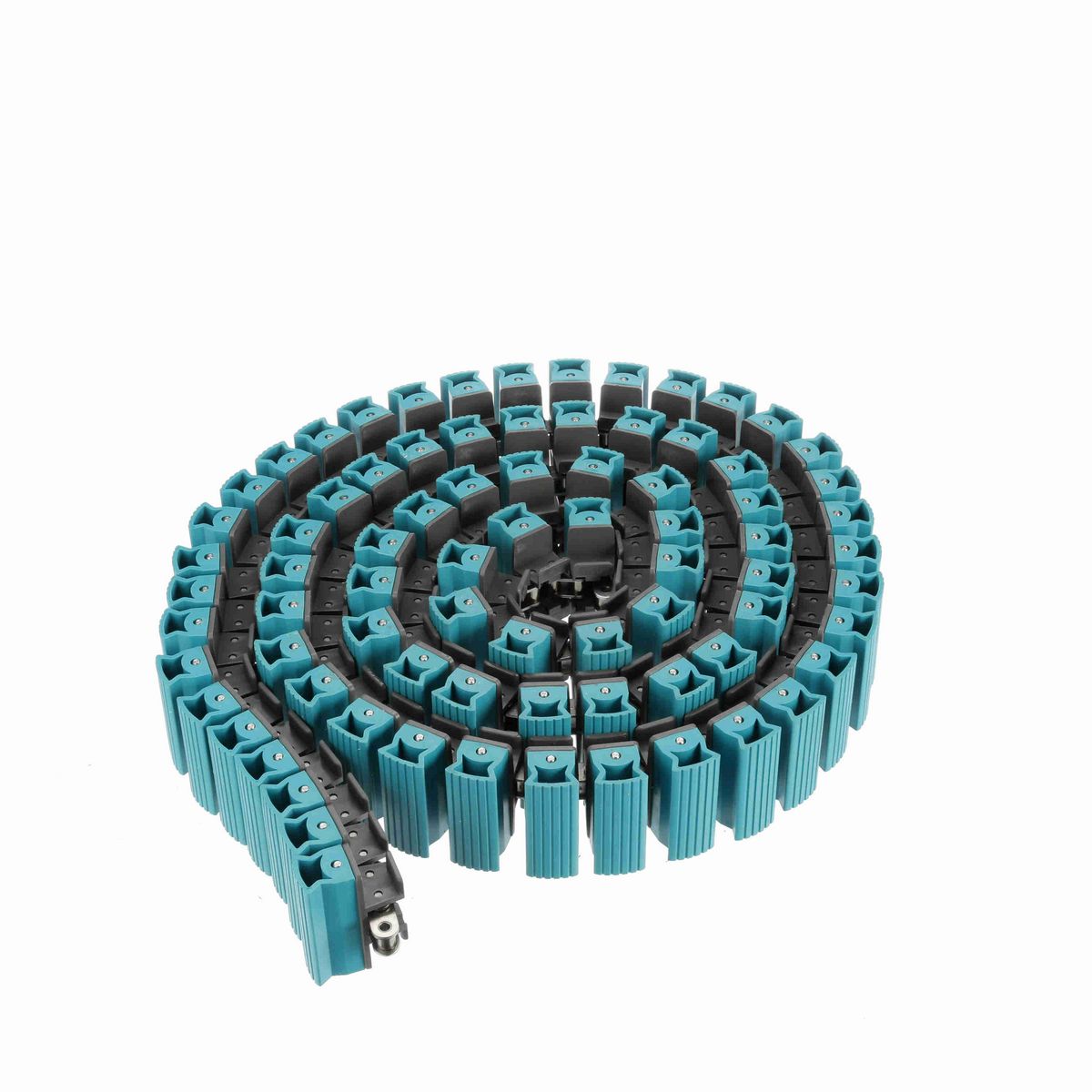 System Plast 1873TAB SideGrip™ Side-flexing, Material: Gray Low Friction, Width: 3.25in, Pitch: 1.5in - LFG1873SS-TAB-K325GS4