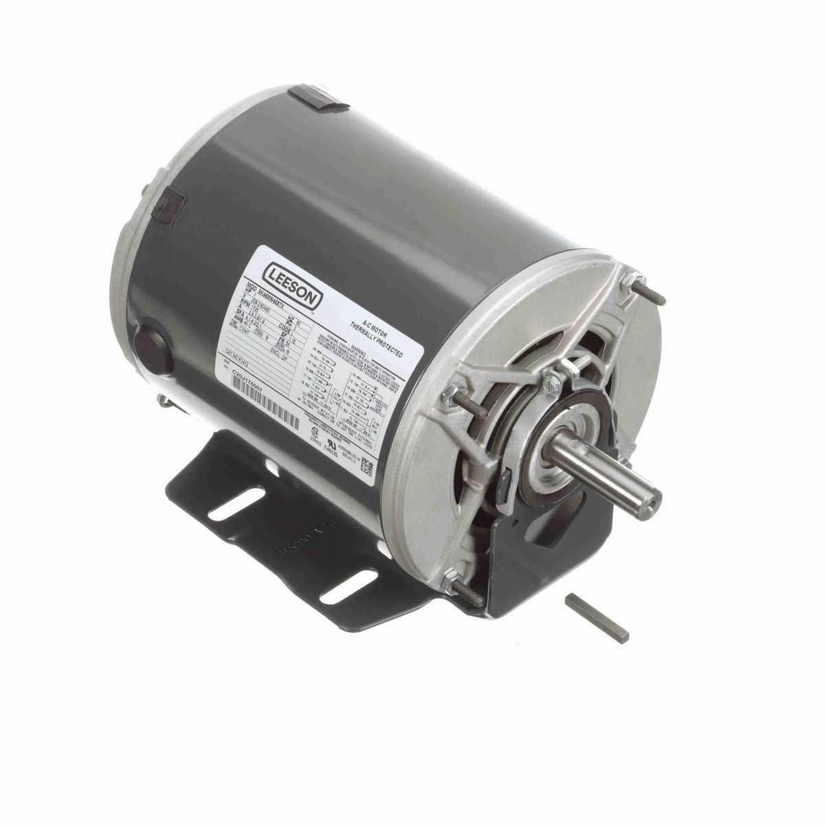 LEESON Fan and Blower Motor, 1 HP, 3 Ph, 60 Hz, 208-230/460 V, 1800 RPM, 56 Frame, DP - K1412