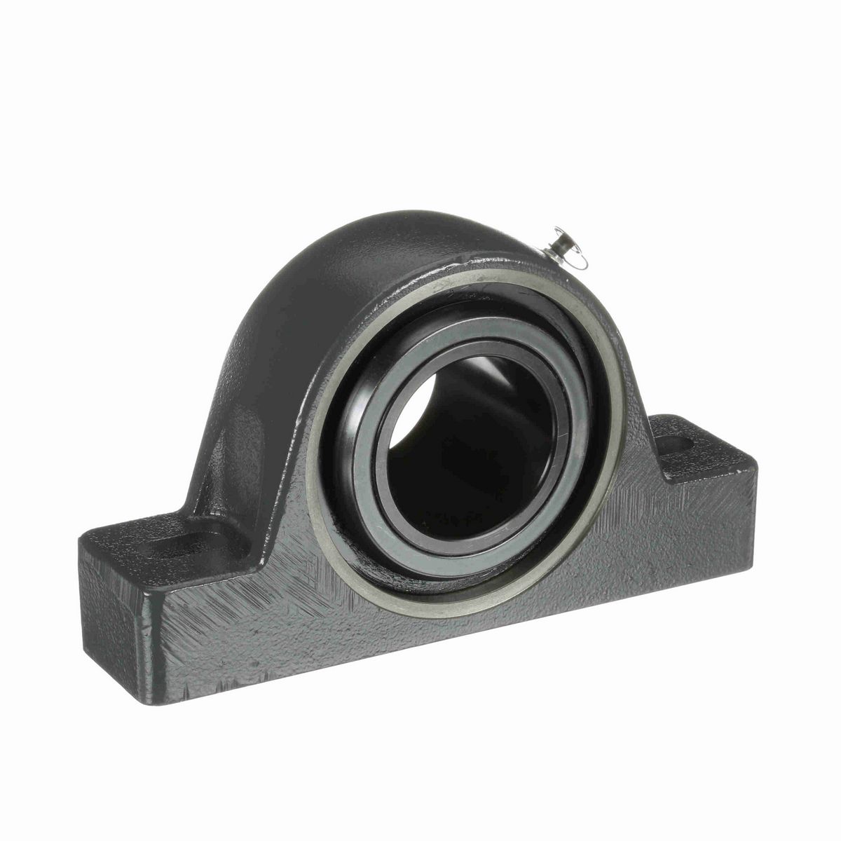 Sealmaster Mounted Cast Iron Two Bolt Pillow Block Spherical Roller - 52100 Bearing Steel, Black Oxided - Collar Mount Lock - USRB5000E-307