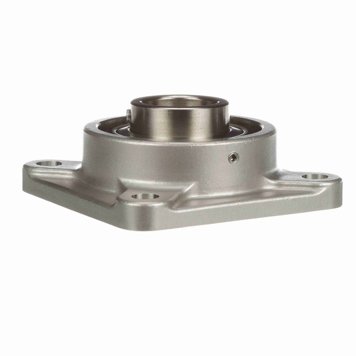 Sealmaster Mounted Stainless Steel Four Bolt Flange Ball Bearing - 52100 Bearing Steel, Phosphorus Nickel Coated - Setscrew Lock - Corrosion Resistant - Reduced Maintenance - Lubed for Life - CRFS-PN210 RMW