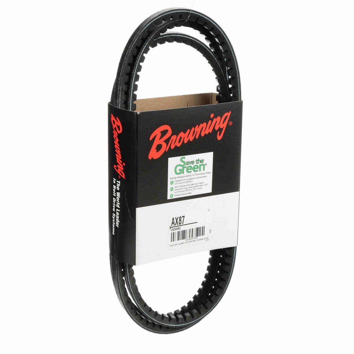 Browning EPDM Notched Belt 98% Efficient - AX87