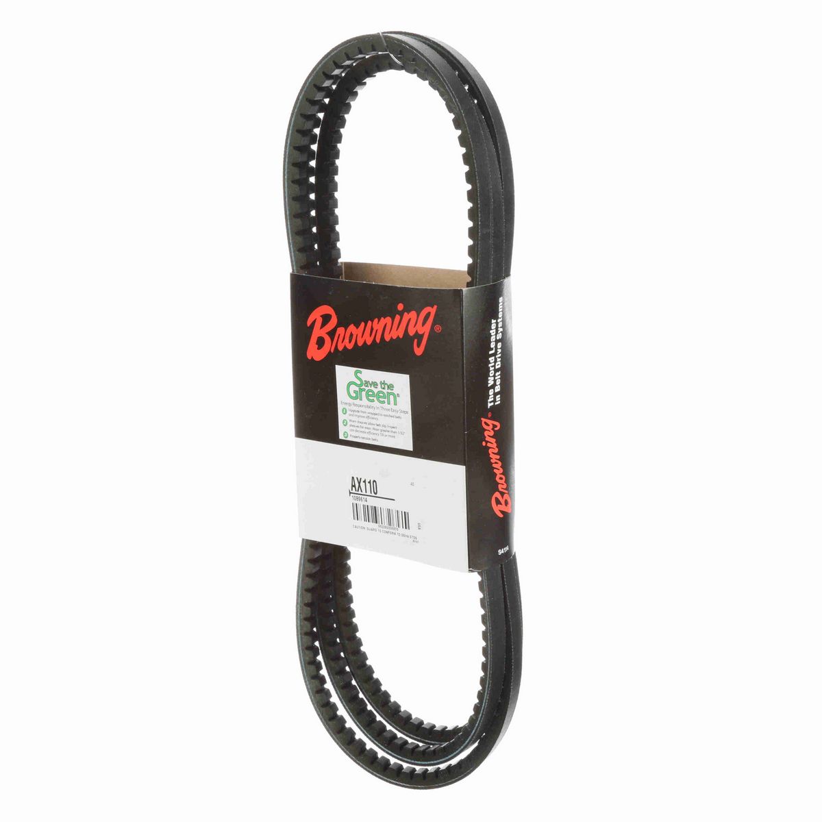Browning EPDM Notched Belt 98% Efficient - AX110