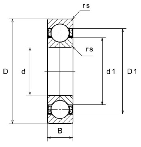 Шарикоподшипник с четырехточечным контактом NTN QJ311