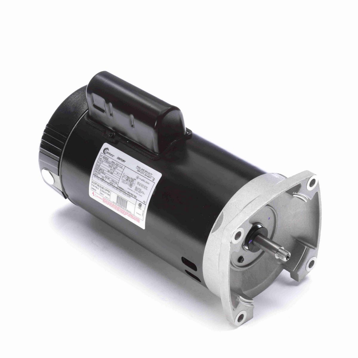 Century Pool Pump Motor, 2.0 HP, 1 Ph, 60 Hz, 230/115 V, 3600 RPM, Y56Y Frame, DP - B2859