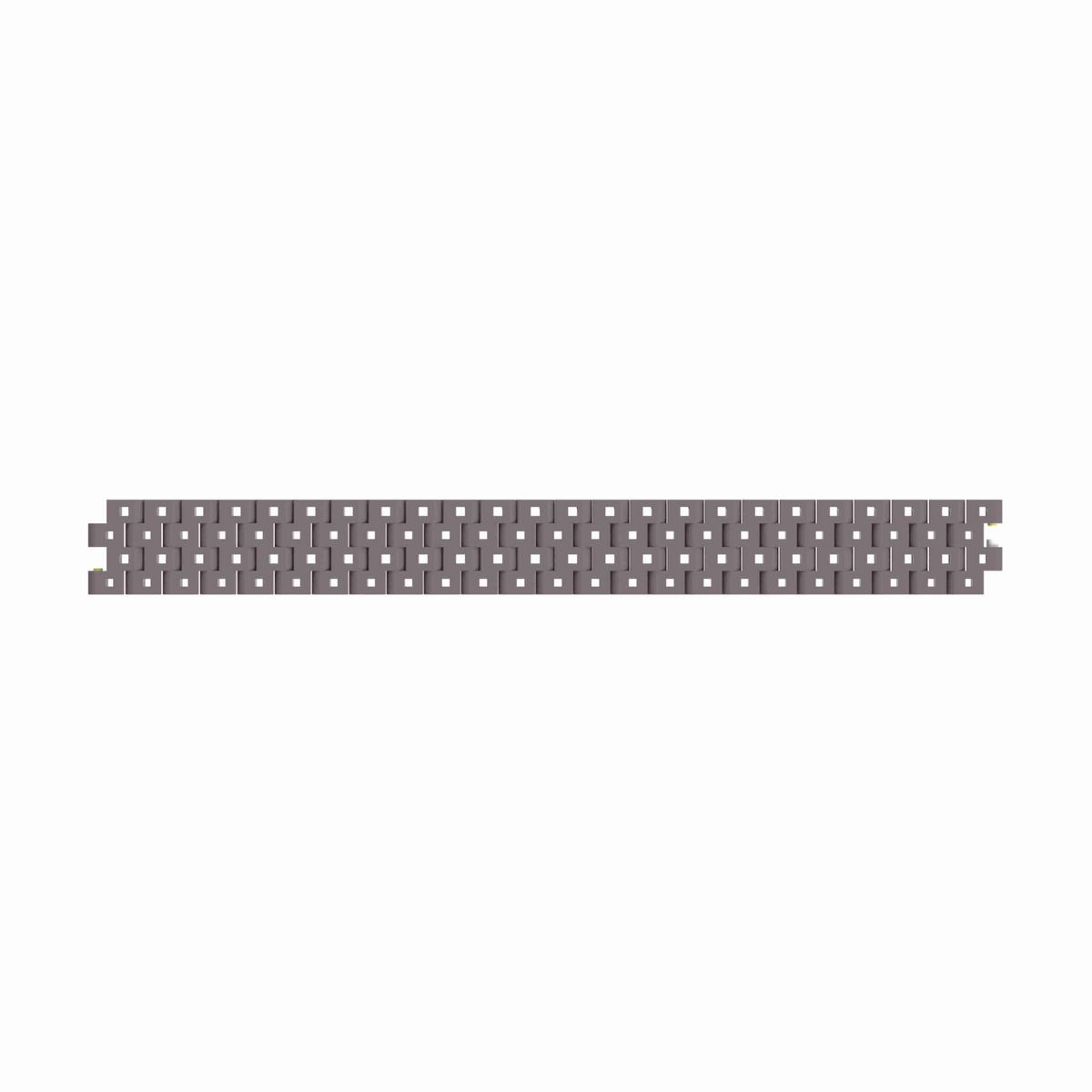 Rexnord 1506 Straight Running Flush Grid, Material: Brown High Performance, Width: 38mm, Pitch: 15mm - 81441411