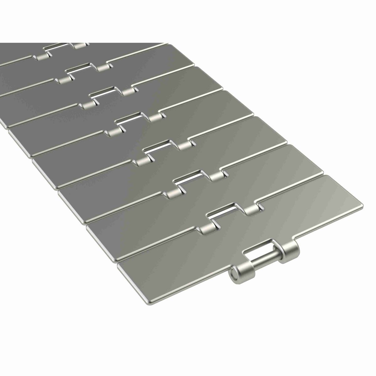 Rexnord 815 Straight Running Solid Top, Material: Carbon Steel, Width: 4in, Pitch: 1.5in - 762.93.40