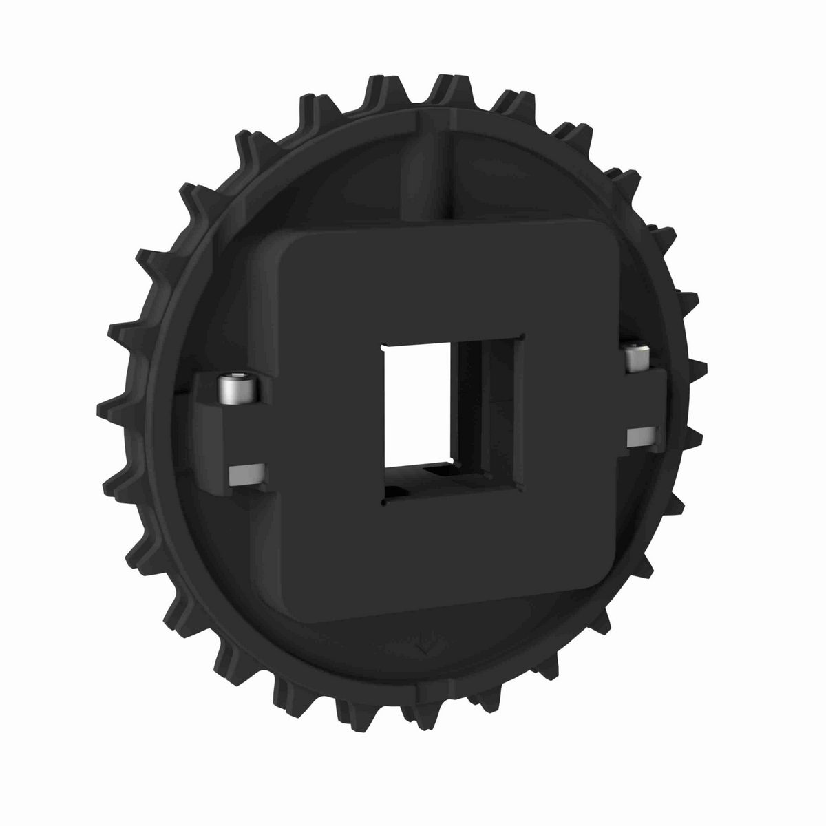 Rexnord 8500 Series Split Molded Nylon Sprocket with 27 Teeth and a 1-1/2in Square Bore - 614-197-1
