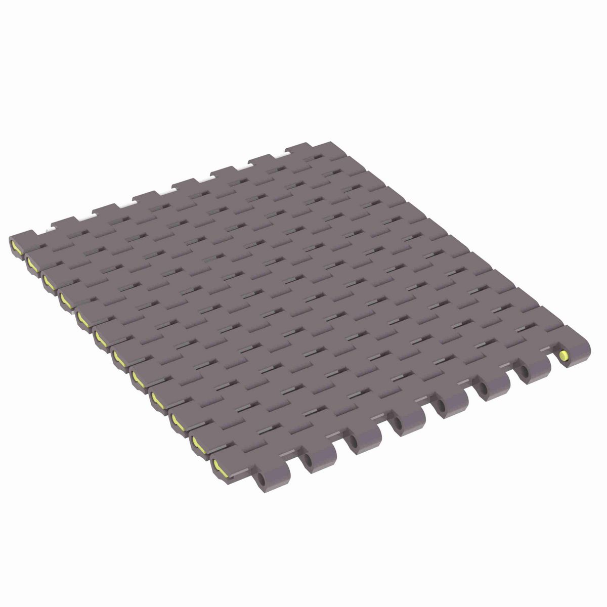 Rexnord 1505 Straight Running Solid Top, Material: Brown High Performance, Width: 6in, Pitch: 15mm - HP1505-6