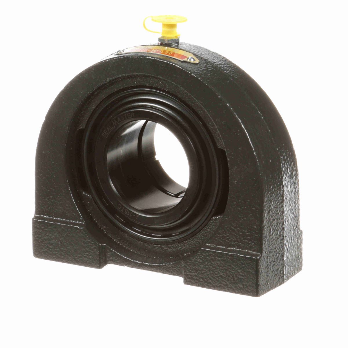 Sealmaster Mounted Cast Iron Tapped Base Pillow Block Ball Bearing - 52100 Bearing Steel, Black Oxided - Concentric Lock - TB-31TC