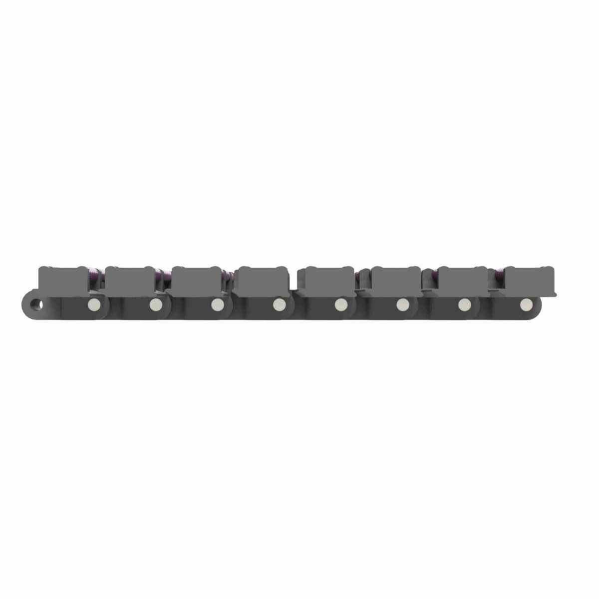 Rexnord HDFM LBP Side-flexing Low Backline Pressure, Material: Internally Lubricated Polyacetal (Grey), Width: 7.5in, Pitch: 1.5in - 752.88.13