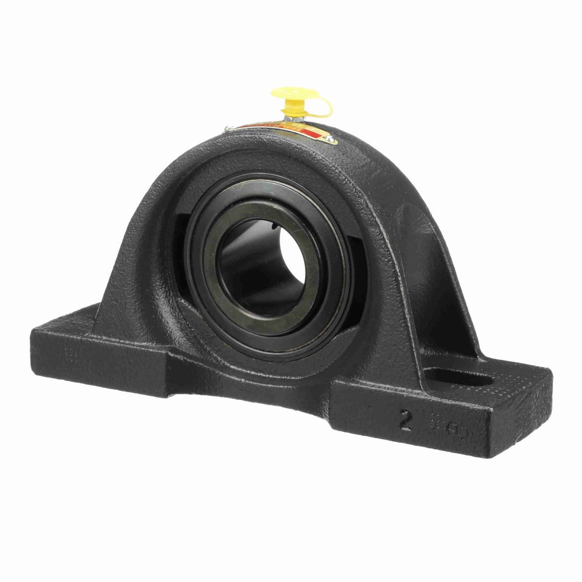 Sealmaster Mounted Cast Iron Two Bolt Pillow Block Ball Bearing - 52100 Bearing Steel, Black Oxided - Setscrew Lock - MP-23
