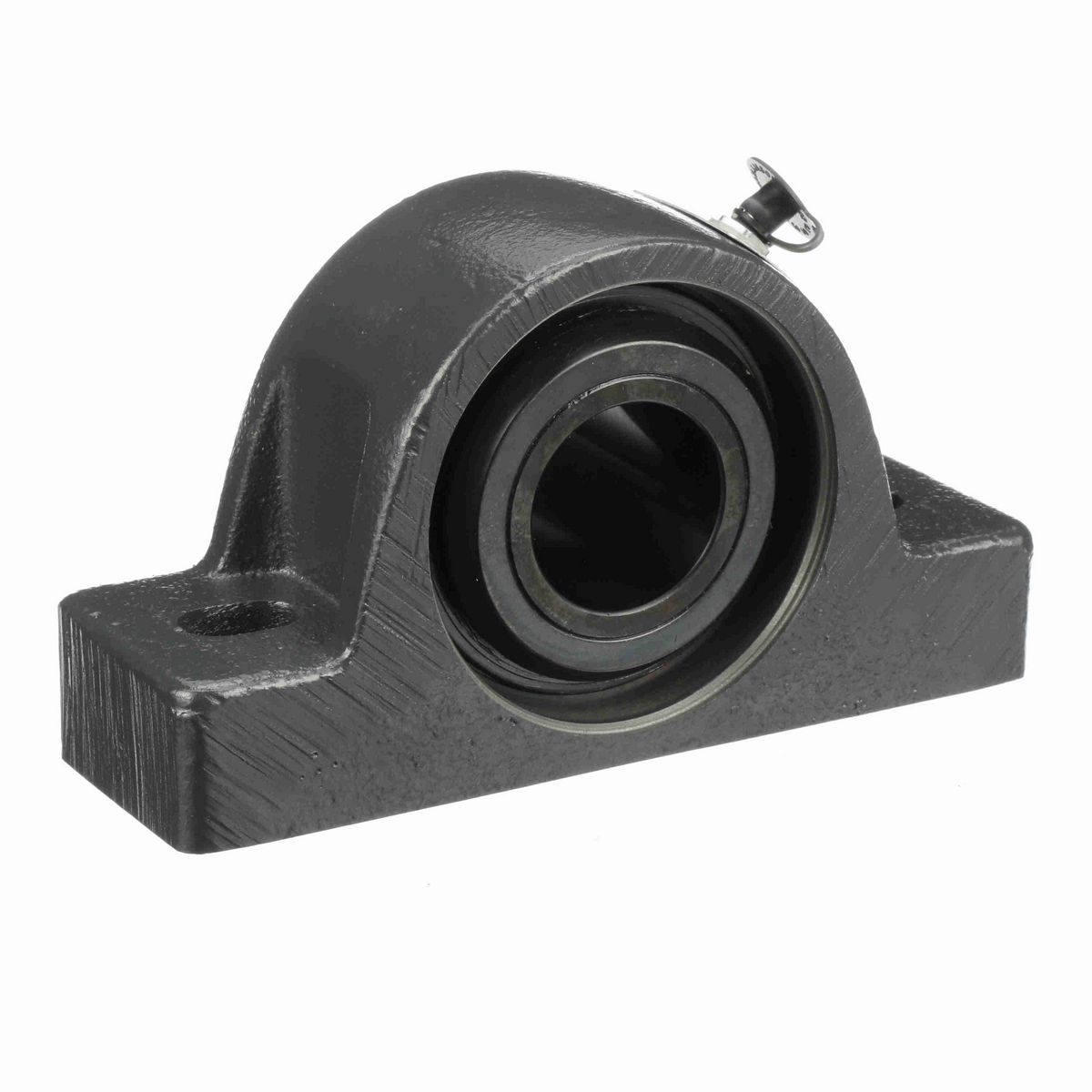 Sealmaster Mounted Cast Iron Two Bolt Pillow Block Spherical Roller - 52100 Bearing Steel, Black Oxided - Collar Mount Lock - USRB5000-108
