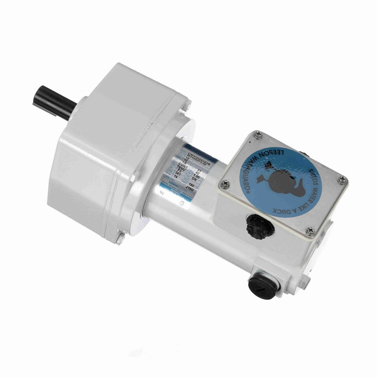 LEESON White Duck™ Parallel Shaft Gearmotor, 0.13 HP, 12 V, 14 RPM, 31 Frame - M1125273.00