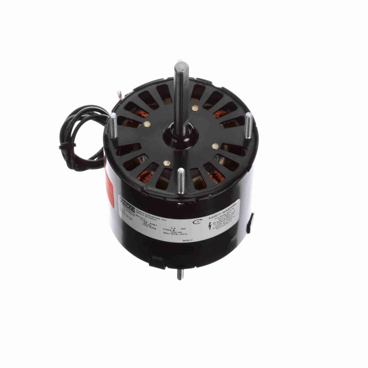 FASCO OEM Replacement Motor, 1/20 HP, 1 Ph, 60 Hz, 460 V, 1550 RPM, 1 Speed, 3.3" Diameter, OAO - D186