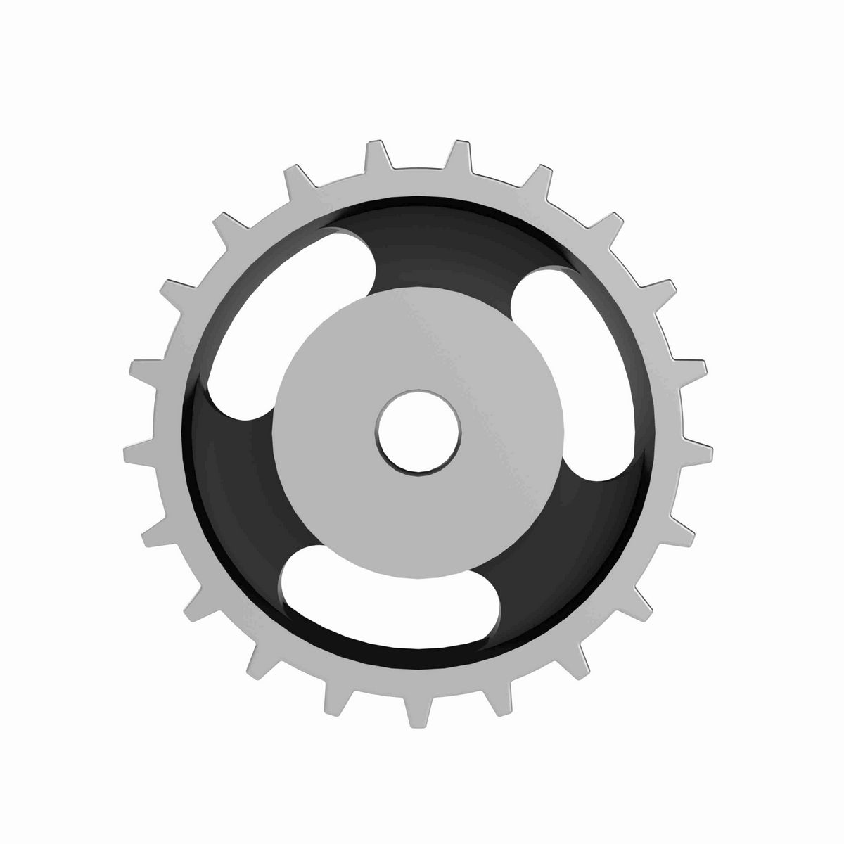 Rexnord 881 Series Solid One Piece Cast Iron Sprocket with 21 Teeth and a 3/4in Round Rough Stock Bore (RSB) - 401-286-2
