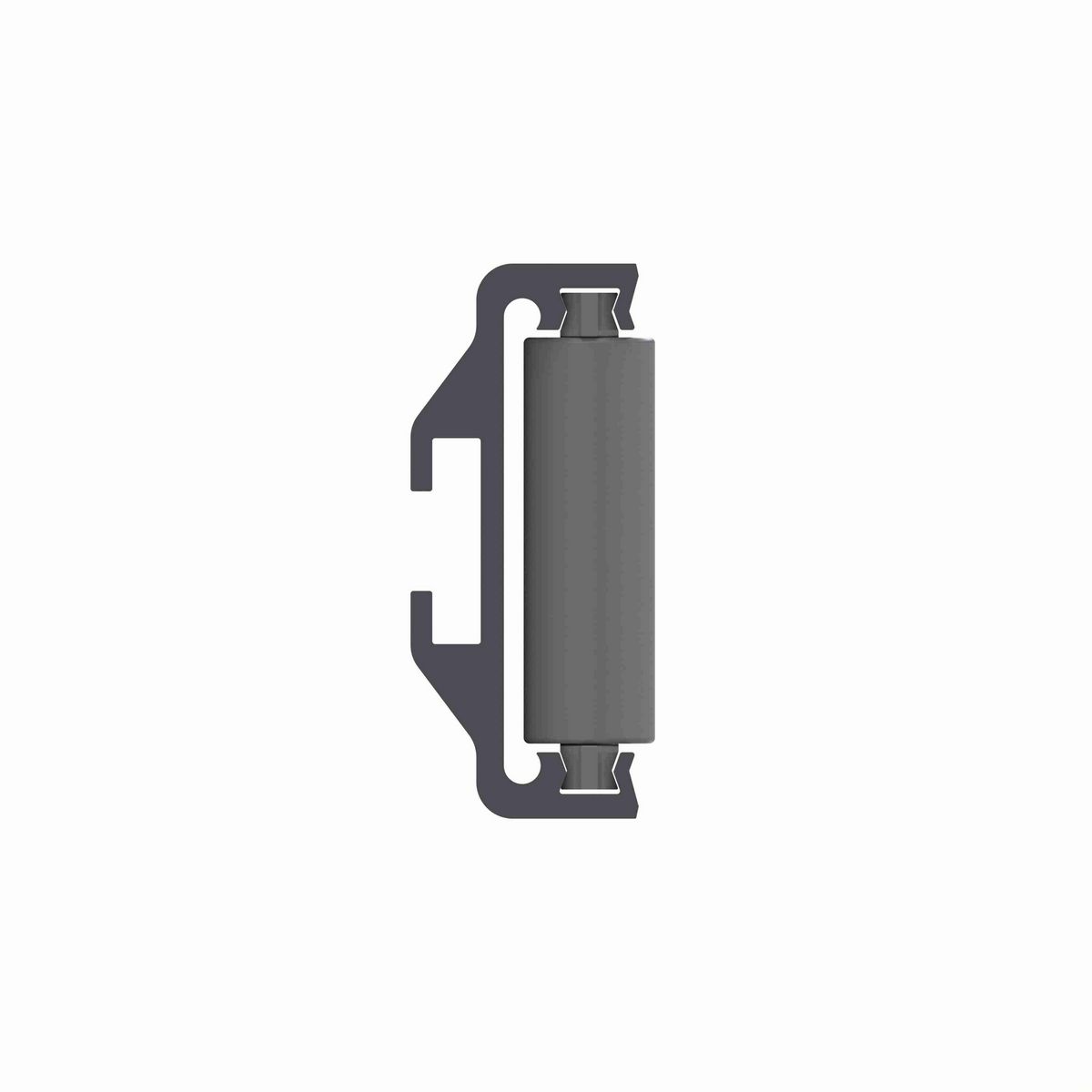 System Plast Flexible Speedroll: 0.86"W X 1.9"H X 96"L Grey PVC - VG-688FLEX-1.4-08