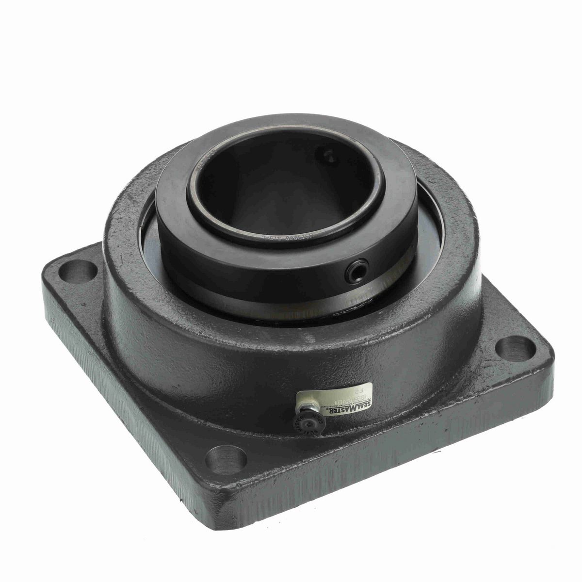 Sealmaster Mounted Cast Iron Four Bolt Flange Spherical Roller - 52100 Bearing Steel, Black Oxided - Collar Mount Lock - USFB5000-315-C