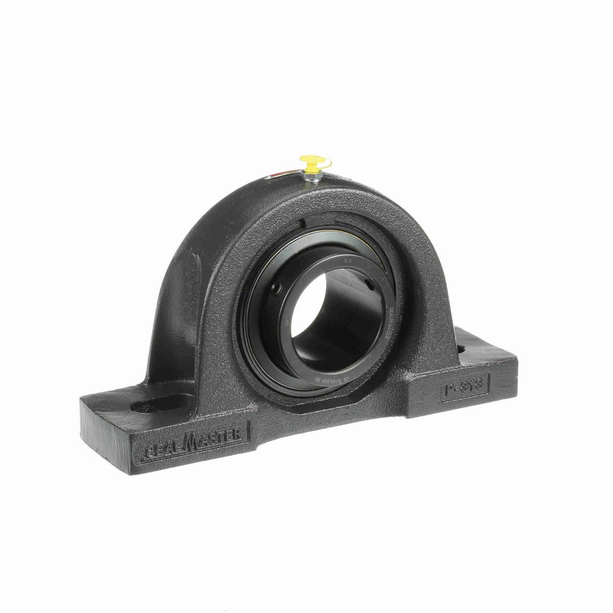 Sealmaster Mounted Cast Iron Two Bolt Pillow Block Ball Bearing - 52100 Bearing Steel, Black Oxided - Setscrew Lock - MP-48
