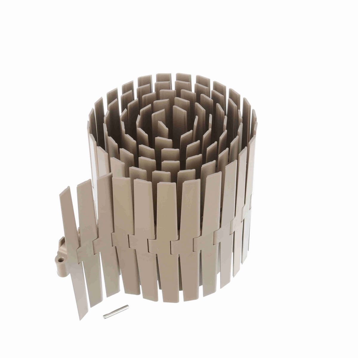 System Plast 882TAB Side-flexing Solid Top, Material: Tan Low Friction, Width: 12in, Pitch: 1.5in - LF882TAB-K1200