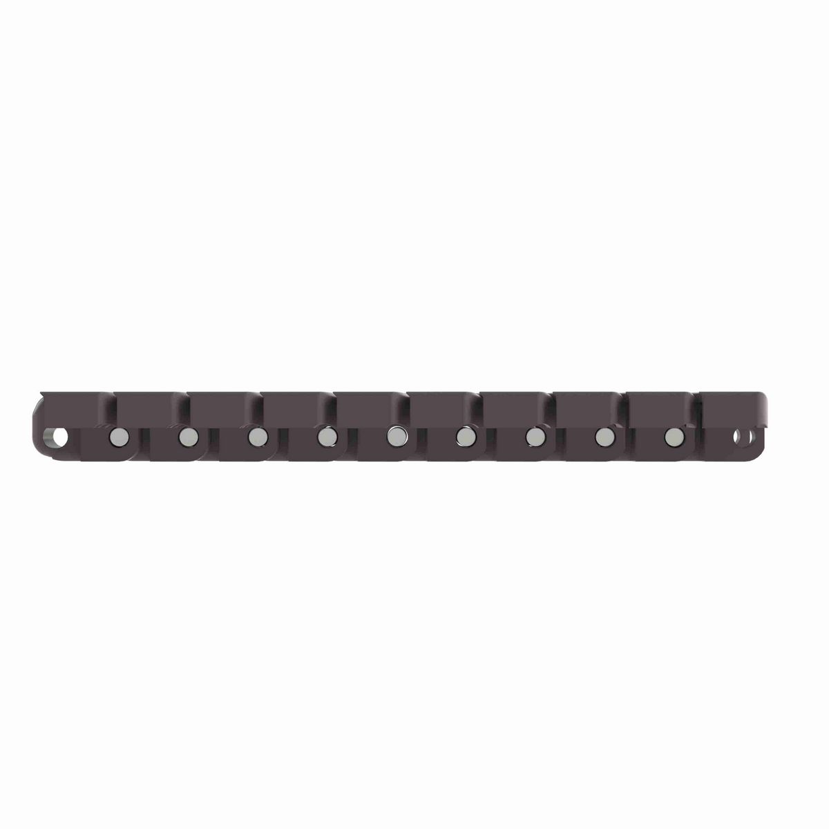 Rexnord 1055 FTM Side-flexing Solid Top, Material: Brown High Performance, Width: 4.5in, Pitch: 1in - 749.43.421