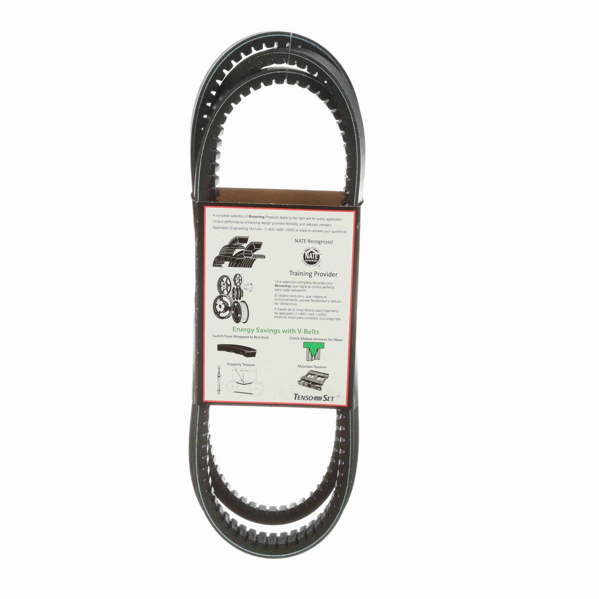 Browning EPDM Notched Belt 98% Efficient - BX100