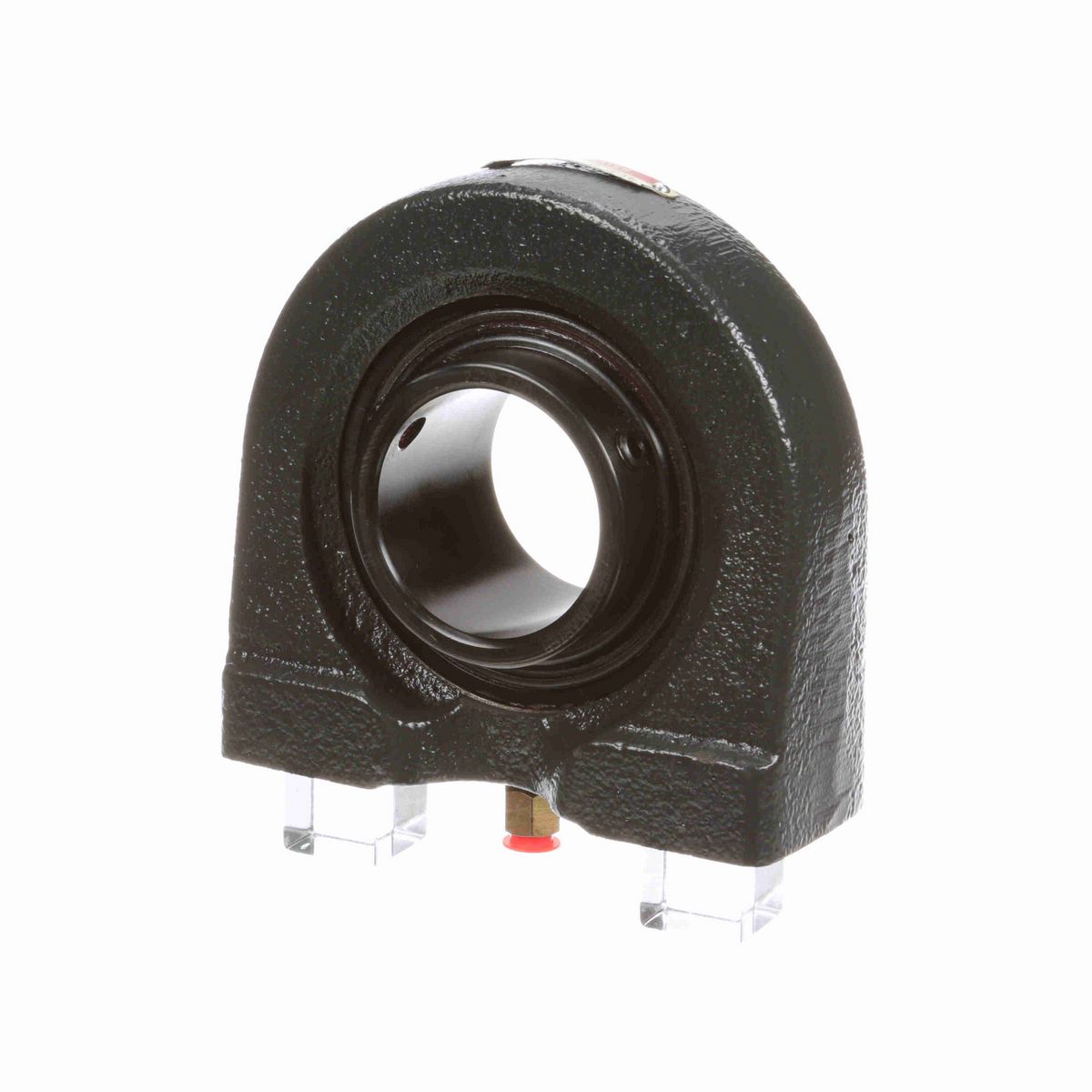 Sealmaster Mounted Cast Iron Tapped Base Pillow Block Ball Bearing - 52100 Bearing Steel, Black Oxided - Setscrew Lock - PVR-2431