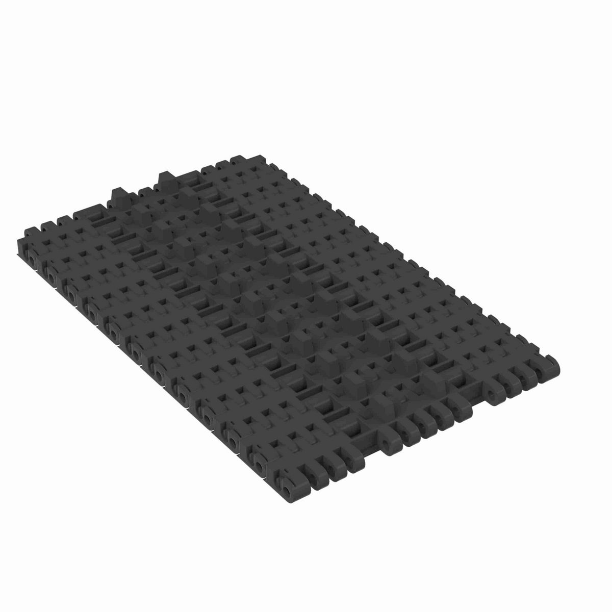 Rexnord 7705 Straight Running Solid Top, Material: Black Abrasion Resistant Polyamide, Width: 7.5in, Pitch: 1in - 10282299