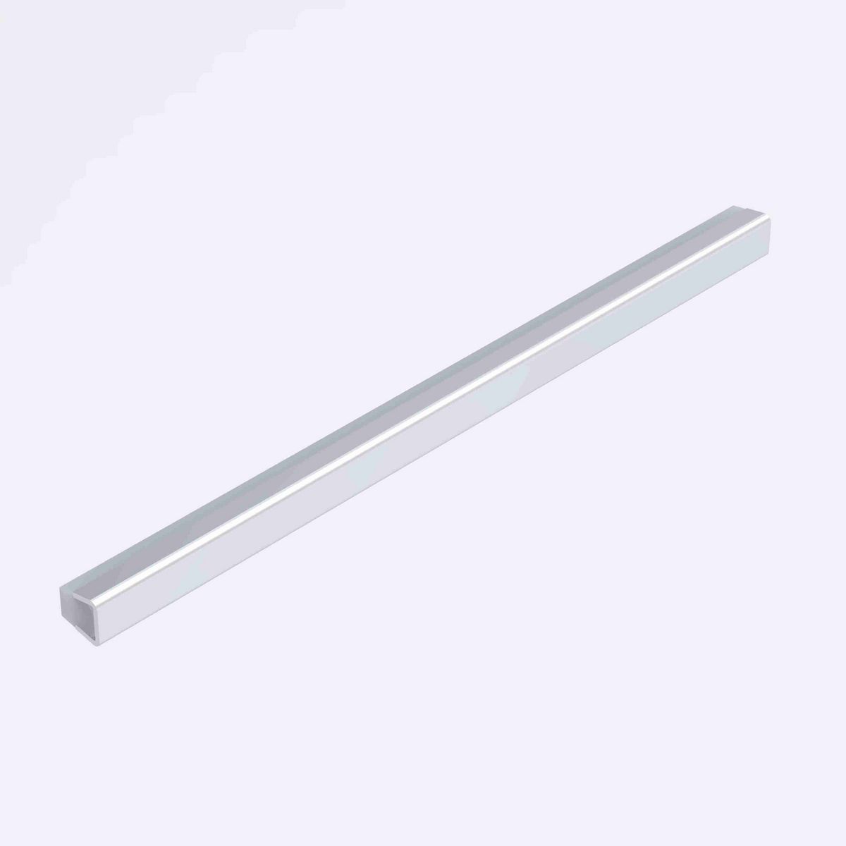 System Plast Flat Guide Rail: 0.49"W X 0.67"H X 96"L Grey PTFE - VG-SSF-HT-8