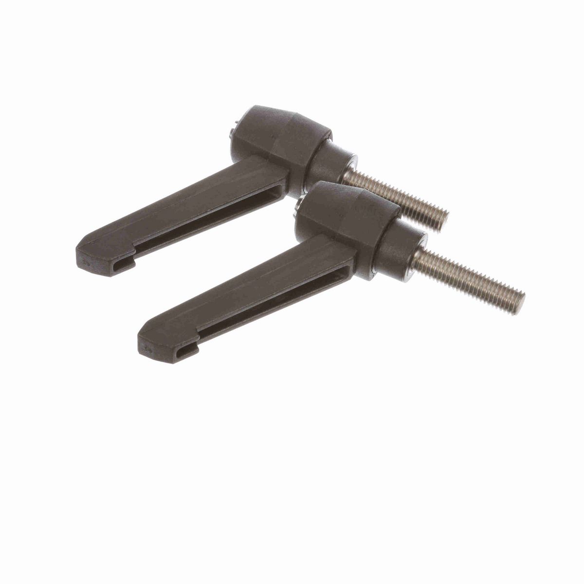 System Plast Ratchet Handle (Male); Thread: M10 x 1.5, Handle Length: 3.13-in Stud Length: 1.57-in, Color: Black - RH-30-BK-MSM10-40