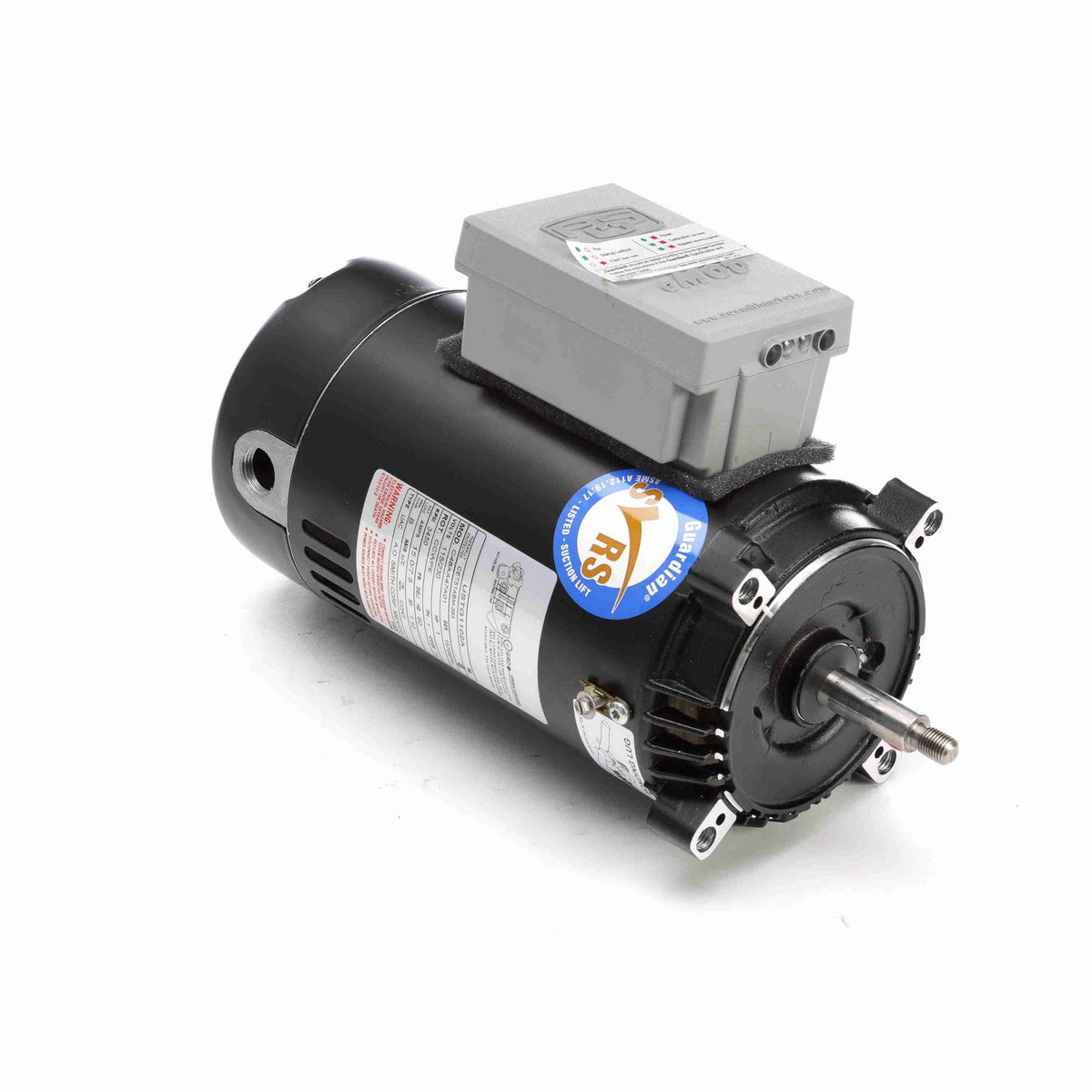 Century Guardian ® Motors Pool Pump Motor, 1 HP, 1 Ph, 60 Hz, 230/115 V, 3600 RPM, 56J Frame, ODP - USTG1102A