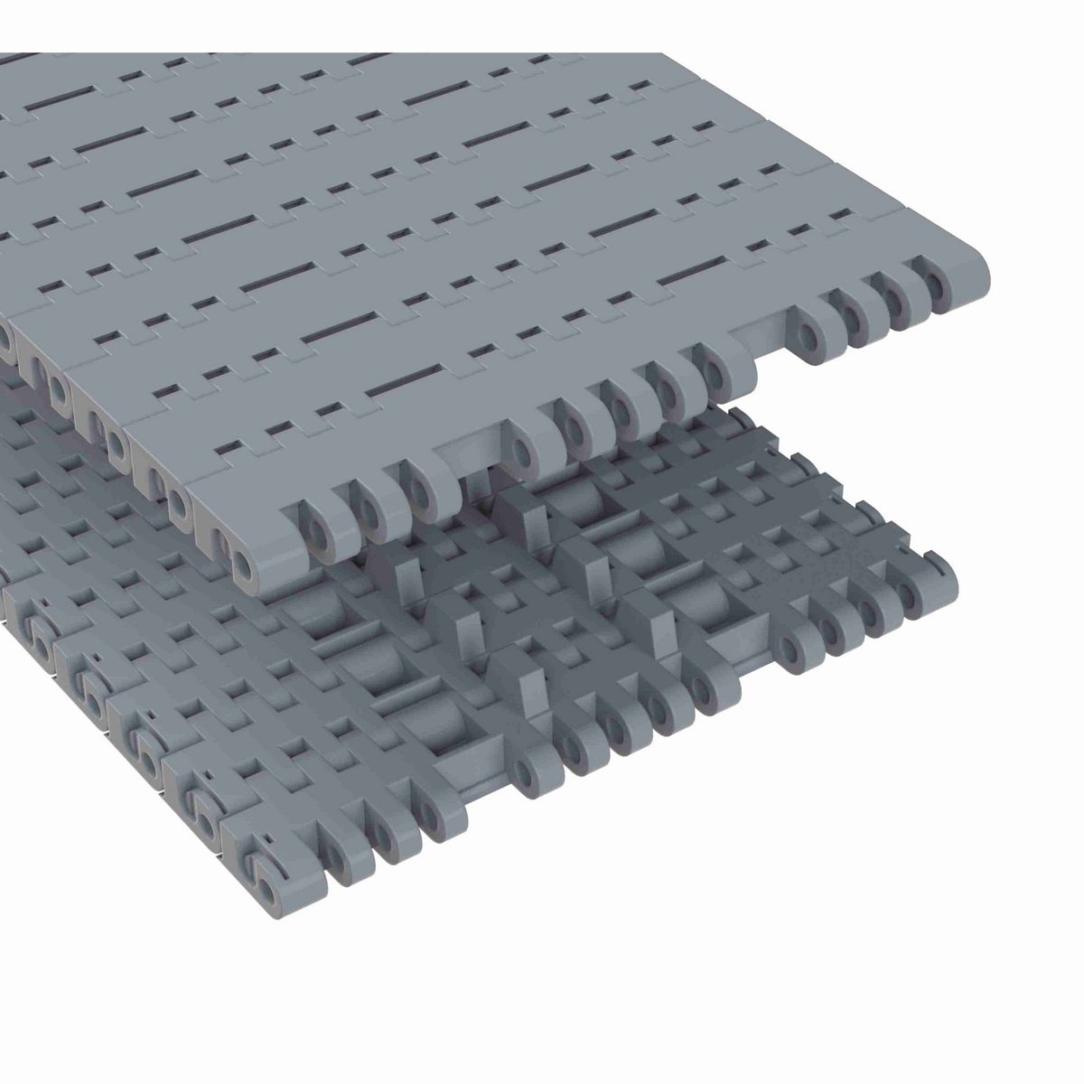 Rexnord 7705 Straight Running Solid Top, Material: Silver Platinum Series™ X, Width: 7.5in, Pitch: 1in - 10286172