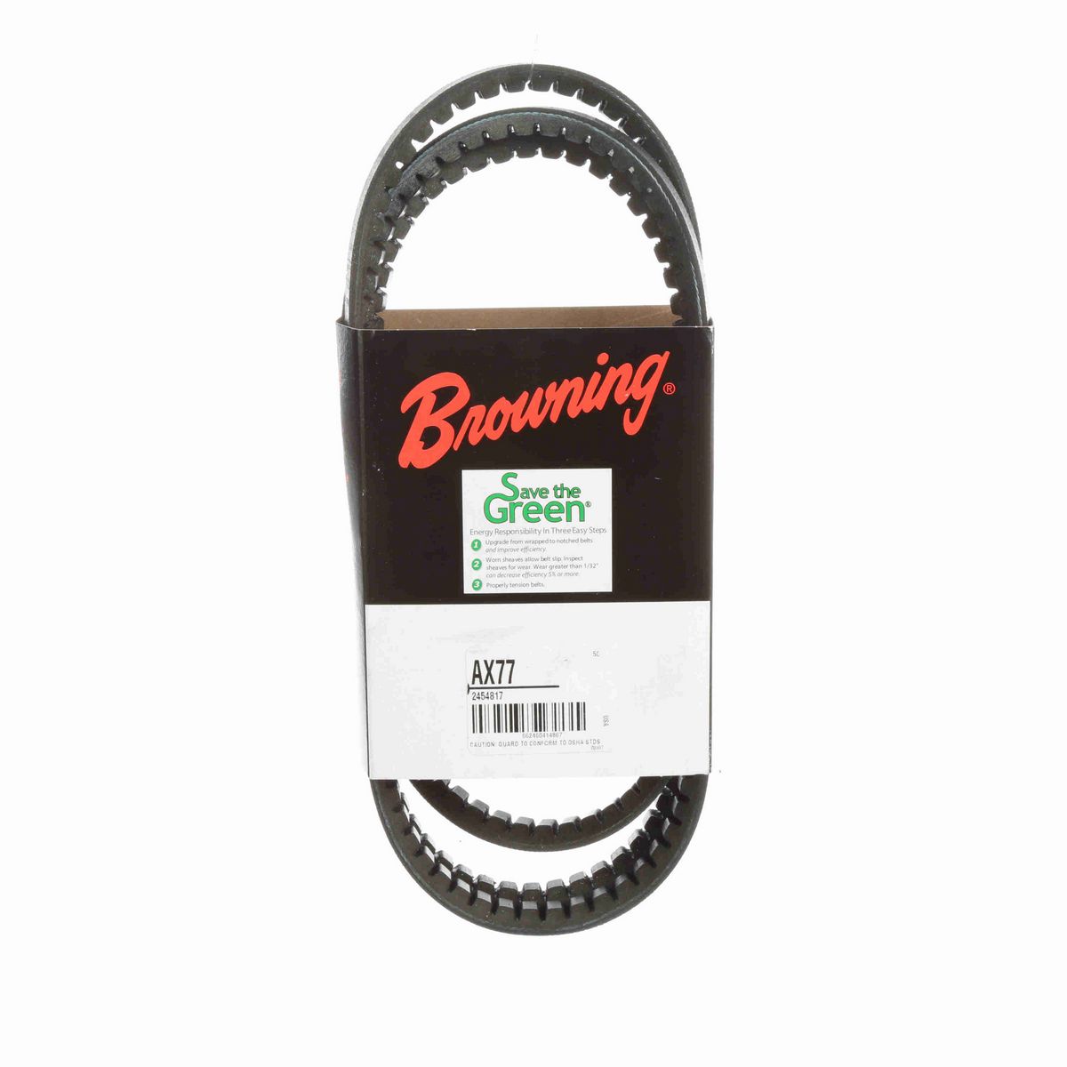 Browning EPDM Notched Belt 98% Efficient - AX77