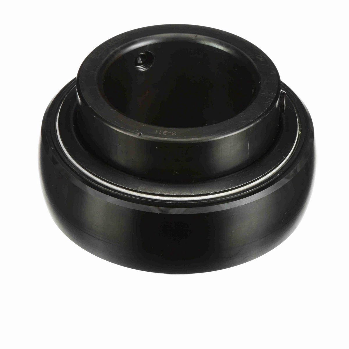 Sealmaster Mounted Insert Only Ball Bearing - 52100 Bearing Steel, Black Oxided - Setscrew Lock - 3-211